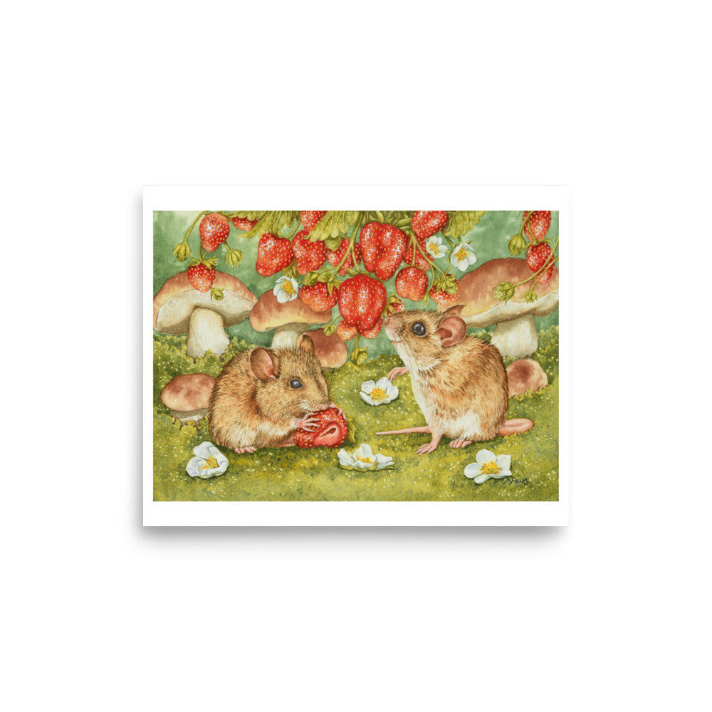 "Berry Good Friends" Limited Edition Fine Art Reproduction