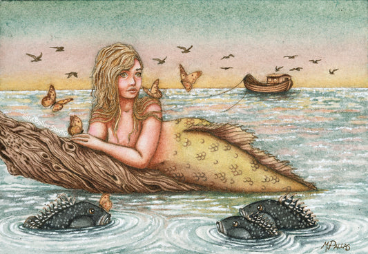 "Conversations with Sea Bass" Limited Edition Fine Art Reproduction