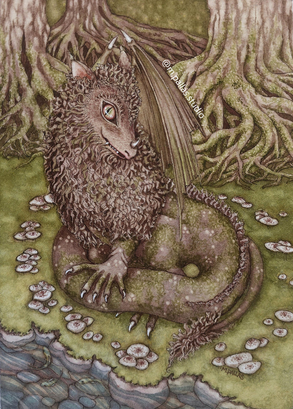 "Dragon In a Fairy Ring" Limited Edition Fine Art Reproduction