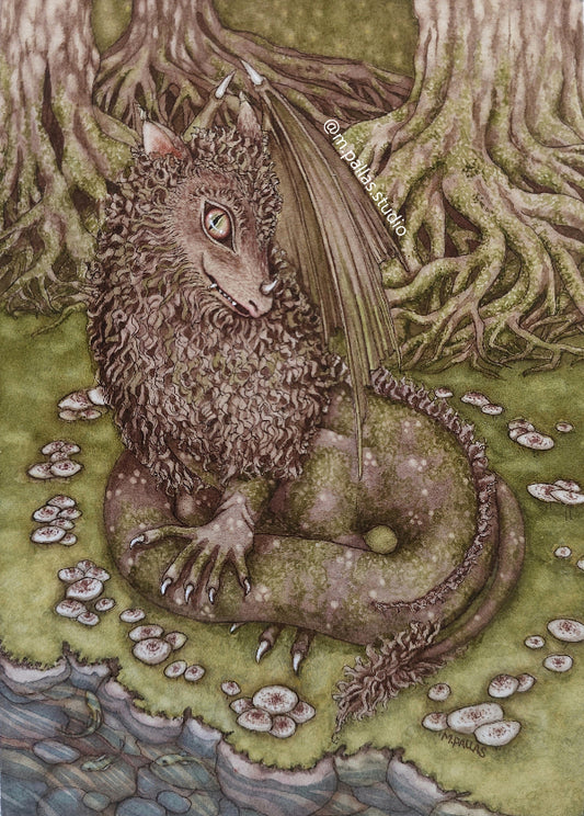 "Dragon In a Fairy Ring" Limited Edition Fine Art Reproduction