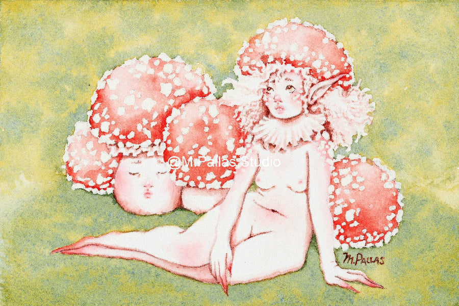 "Mushroom Elf" Limited Edition Fine Art Reproduction