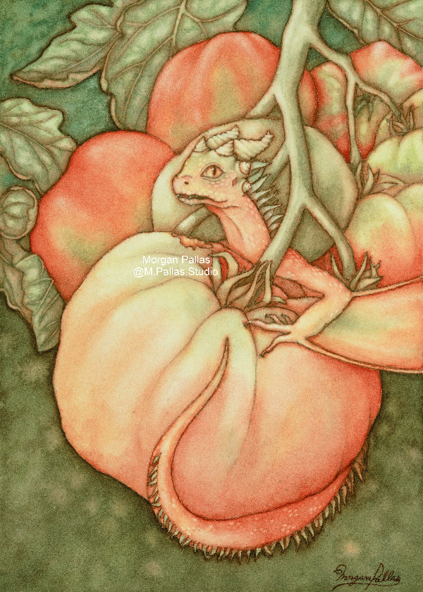 "Tomato Dragon" Limited Edition Fine Art Reproduction