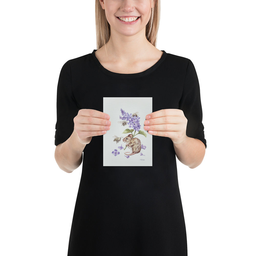 "Little Lilac Bearer" Limited Edition Fine Art Reproduction